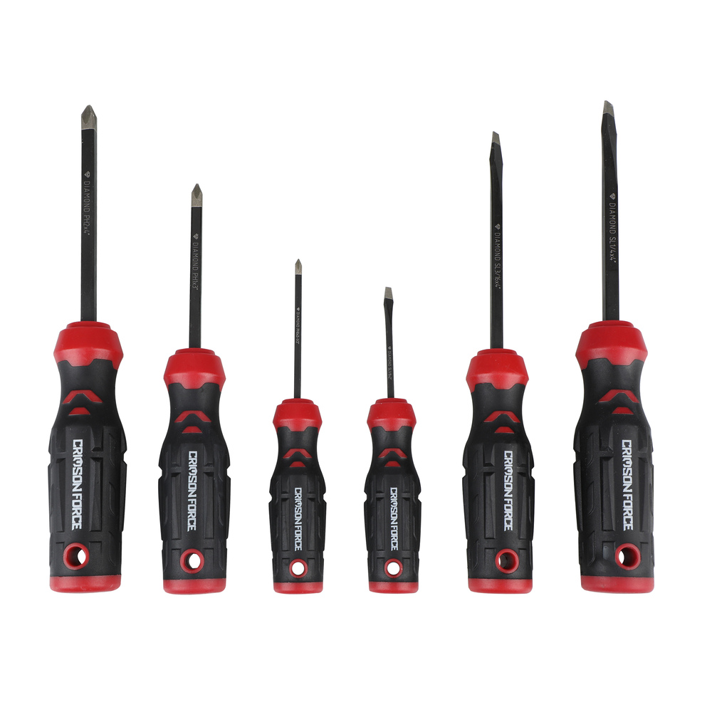 Crimson Force 6-Piece Diamond Tip Magnetic Screwdriver Set - CT