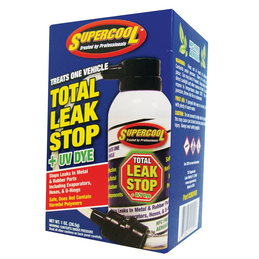 TSI Supercool Total Leak Stop with U/V Dye 1 oz in HFC Free