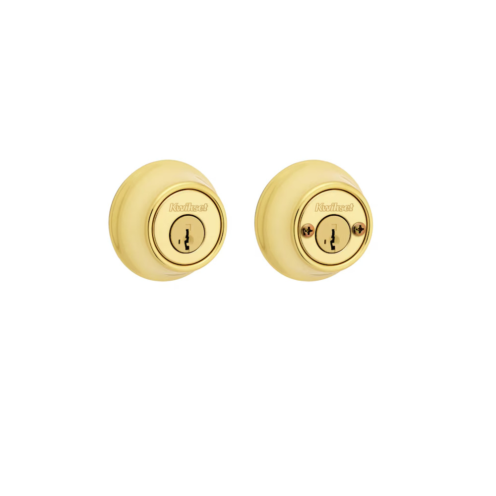 Kwikset 665 Series Deadbolt, Zinc, Polished Brass - 96650