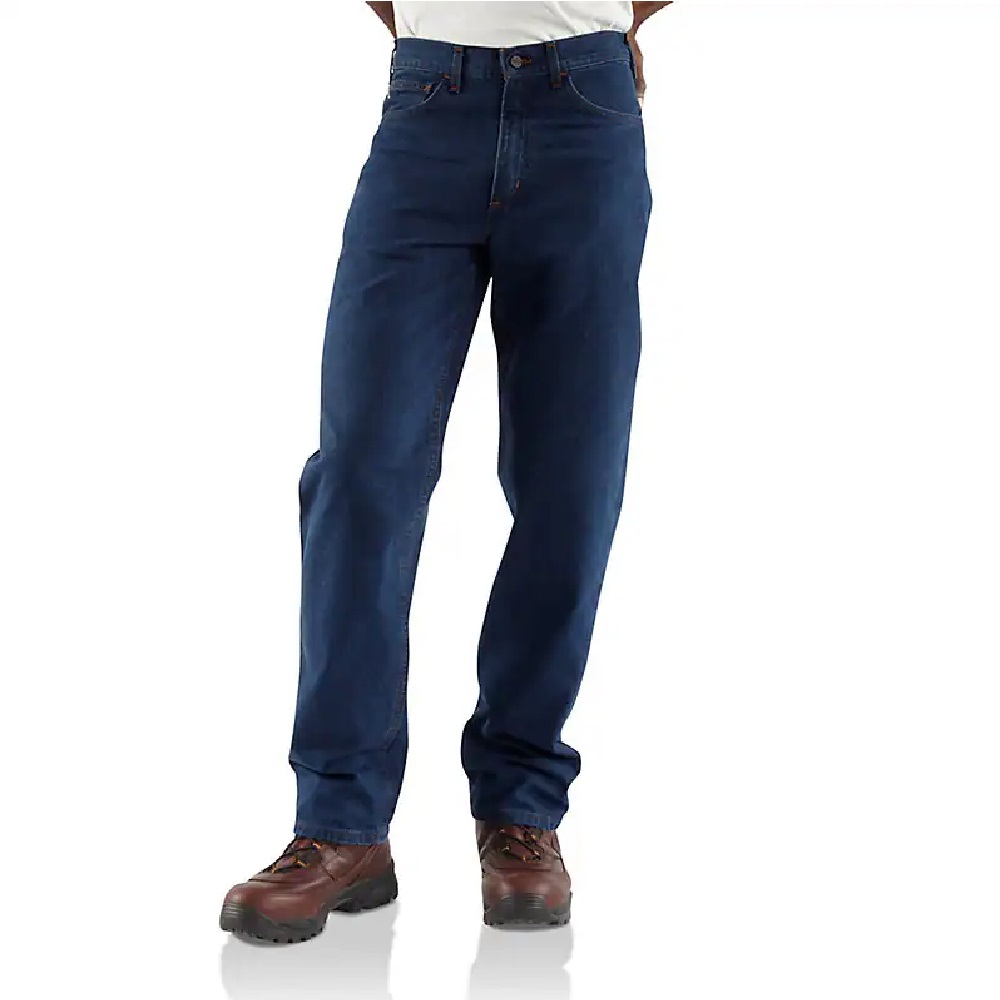 Carhartt® Men's Flame-Resistant Signature Denim Jean-Relaxed Fit, Denim -  FRB100-DNM | Rural King