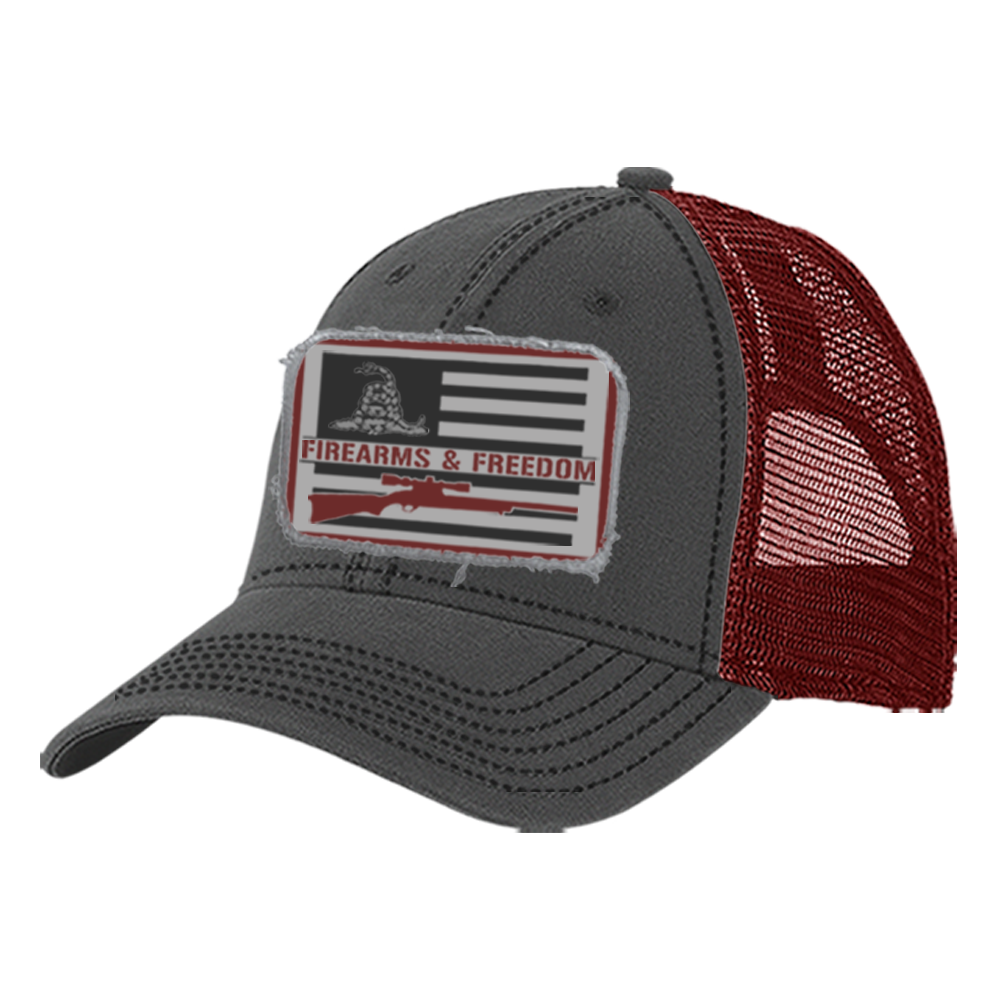 RK Americana Men's Firearms and Freedom Cap Charcoal AMPCAP52