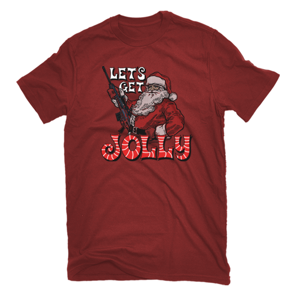 RK Holiday Men's Get Jolly Short Sleeve T-Shirt Cardinal Red - HLP