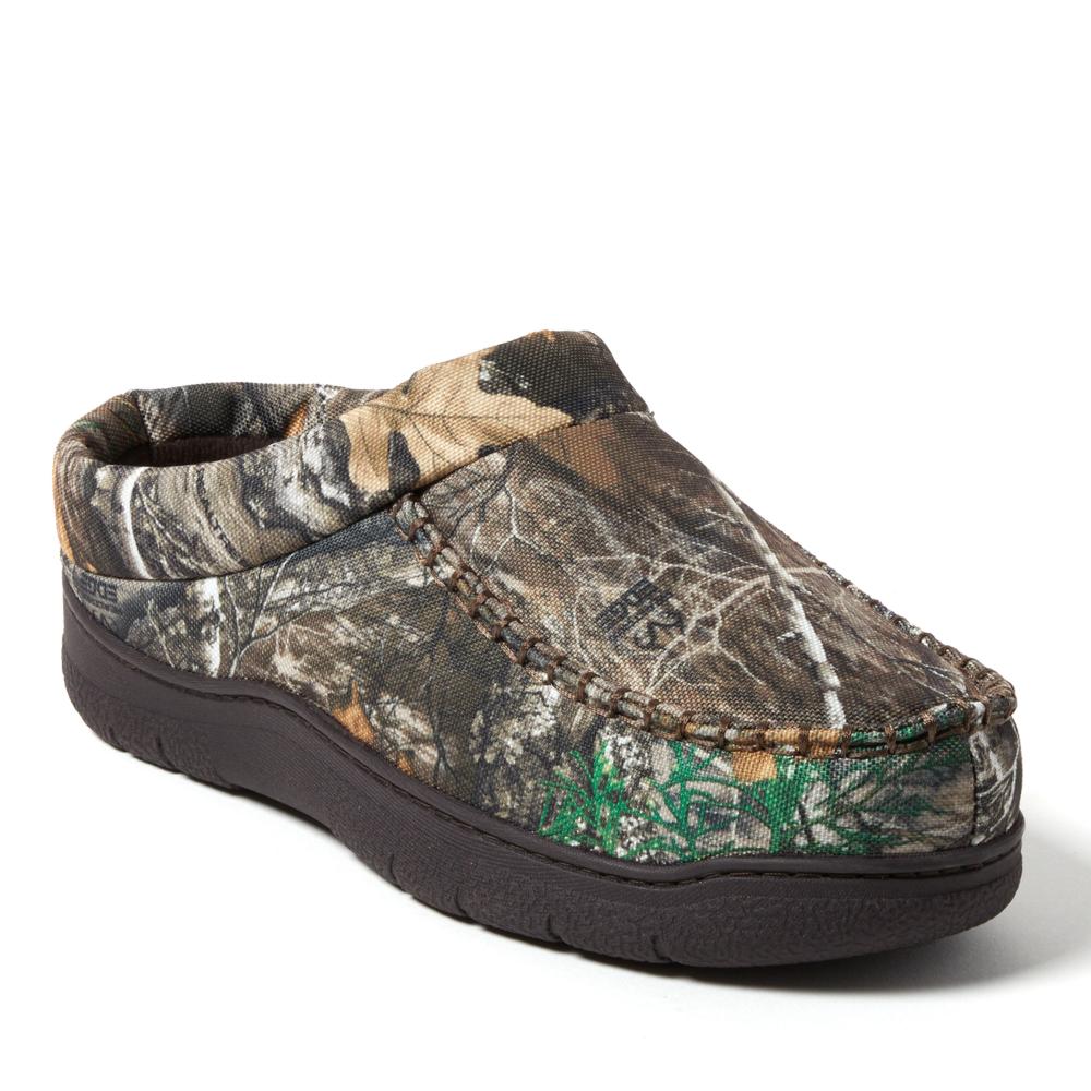 Lincoln Outfitters Moc Toe Clog with Berber Scuff, Camo 61845