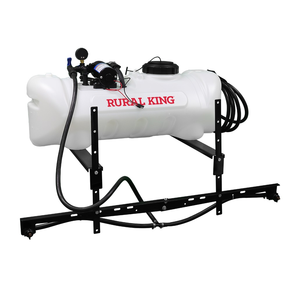 Rural King 15Gallon ATV Broadcast Sprayer 2.2GPM, 7' Swath, 70 PSI
