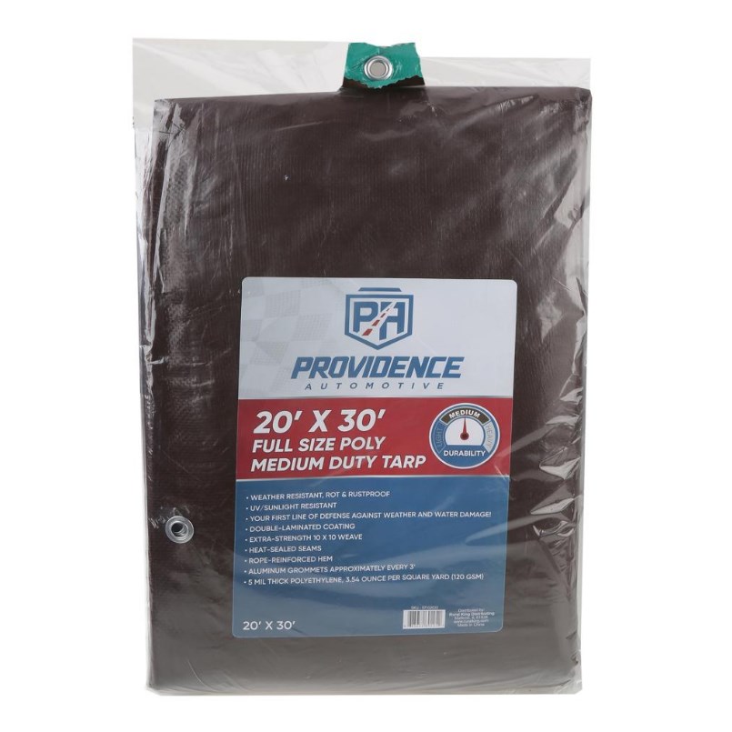 Providence Medium Duty 20 x 30 Tarp, Brown/Green 892050204 Rural King