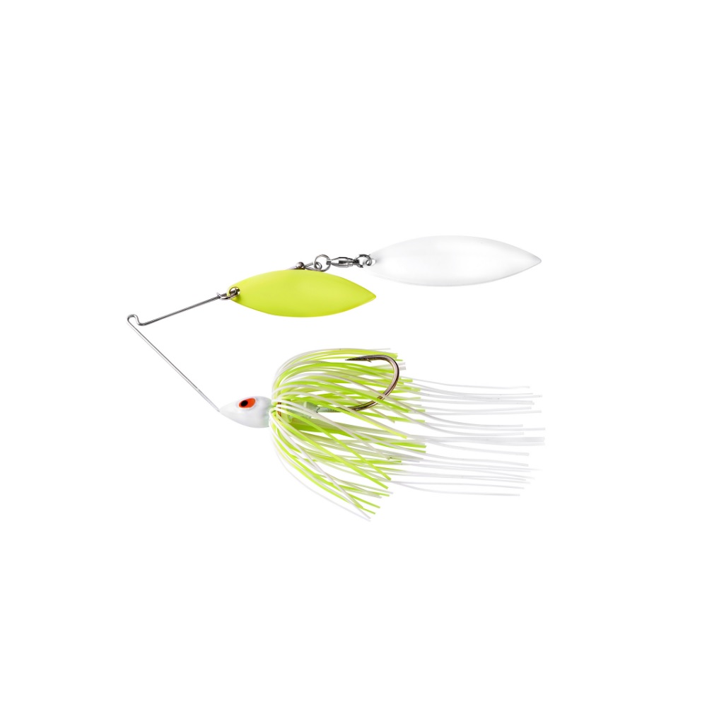 Strike King Micro-King Single Colorado Spinnerbait 1/16oz White Head