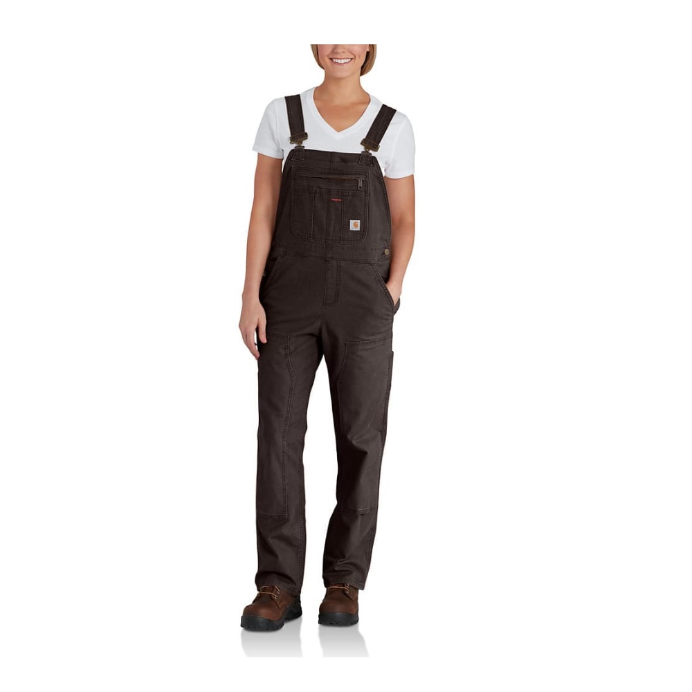 Carhartt® Women's Rugged FlexΩ Loose Fit Canvas Bib Overalls 102438 Rural King