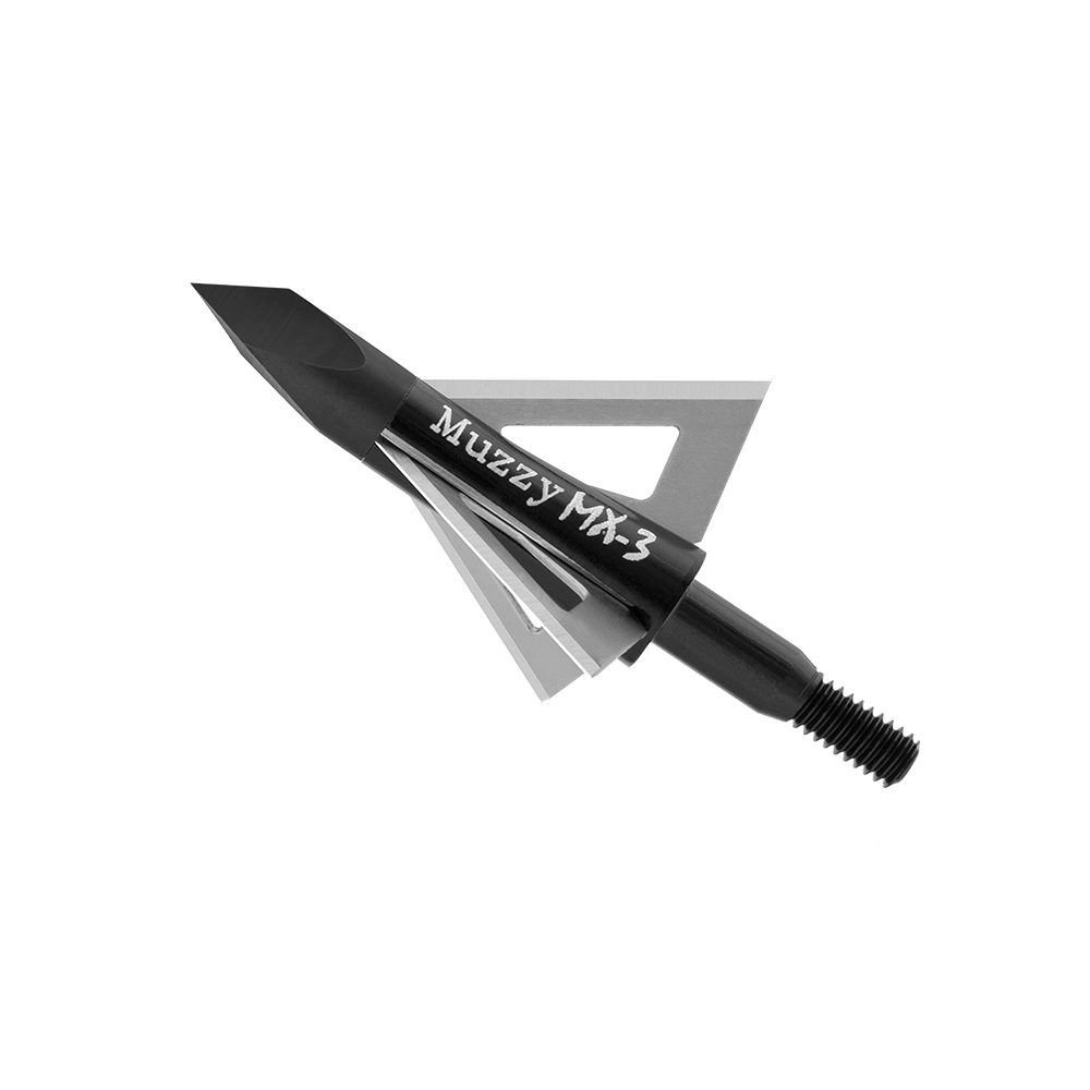 Muzzy MX-3 100-Grain 3-Blade Broadhead, 3 Pack - 225-MX3-3 | Rural