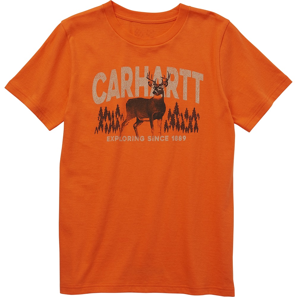 Carhartt® Youth Short-Sleeve Deer T-Shirt, Exotic Orange - CA6362