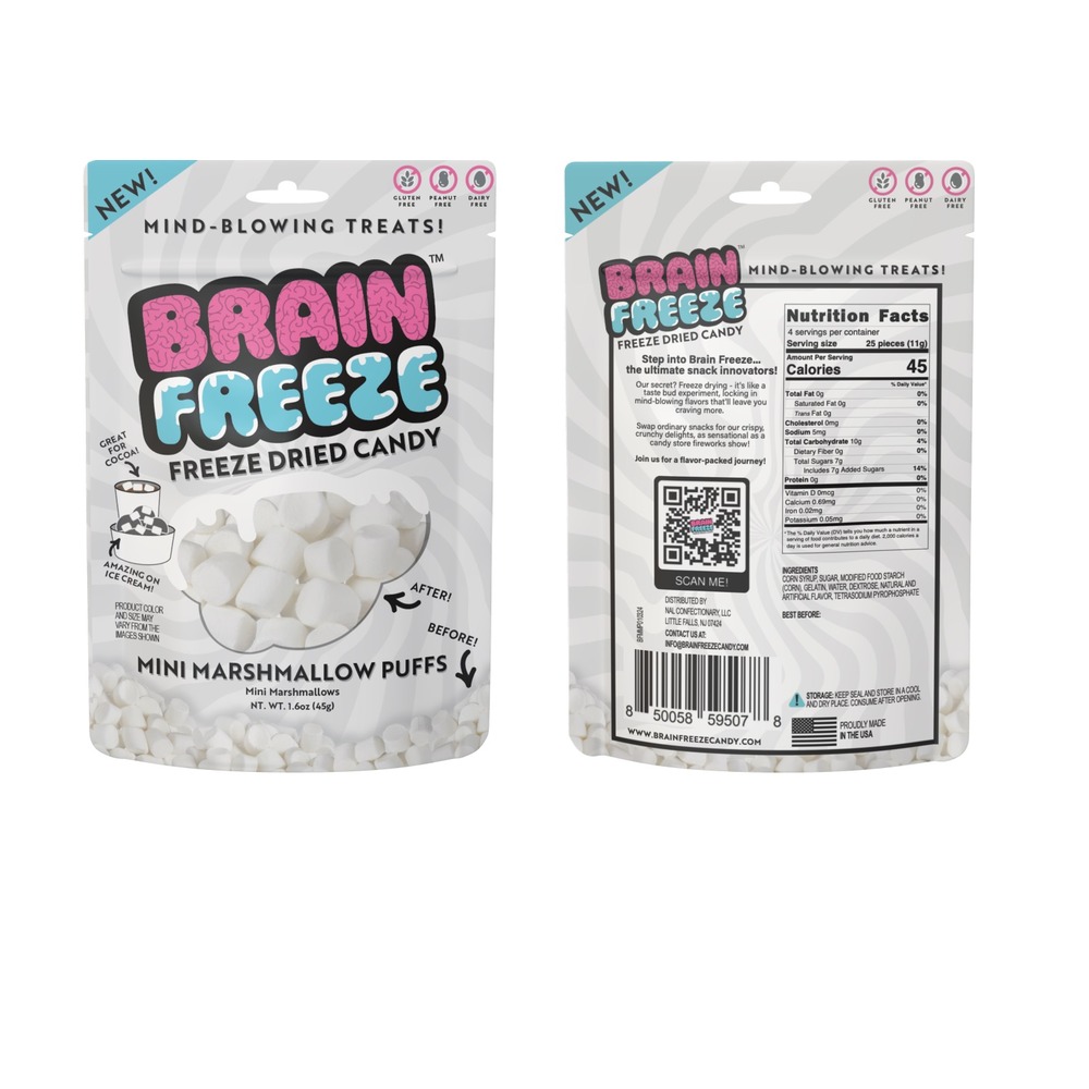 Brain Freeze Freeze Dried Candy, Mini Marshmellow - 16 oz | Rural King