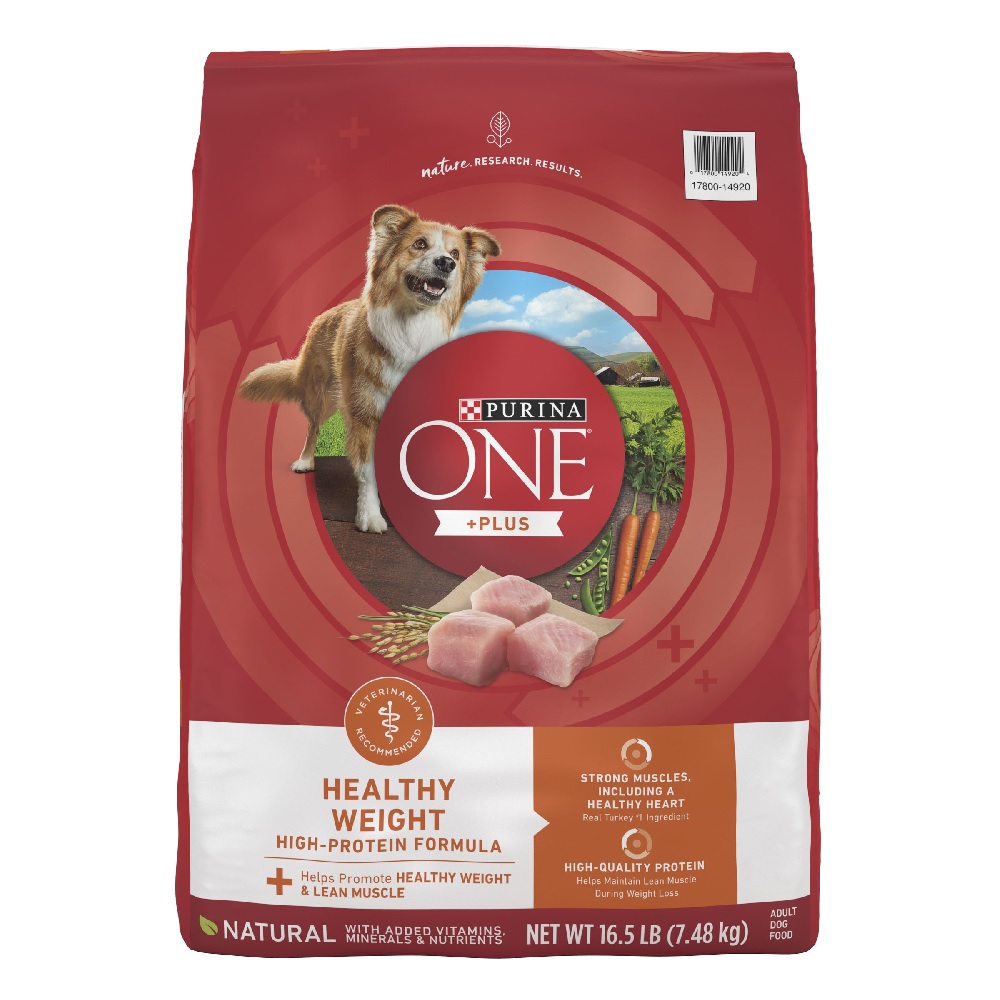 Purina ONE Plus Healthy Weight HighProtein Dog Food, 16.5 lb. Bag