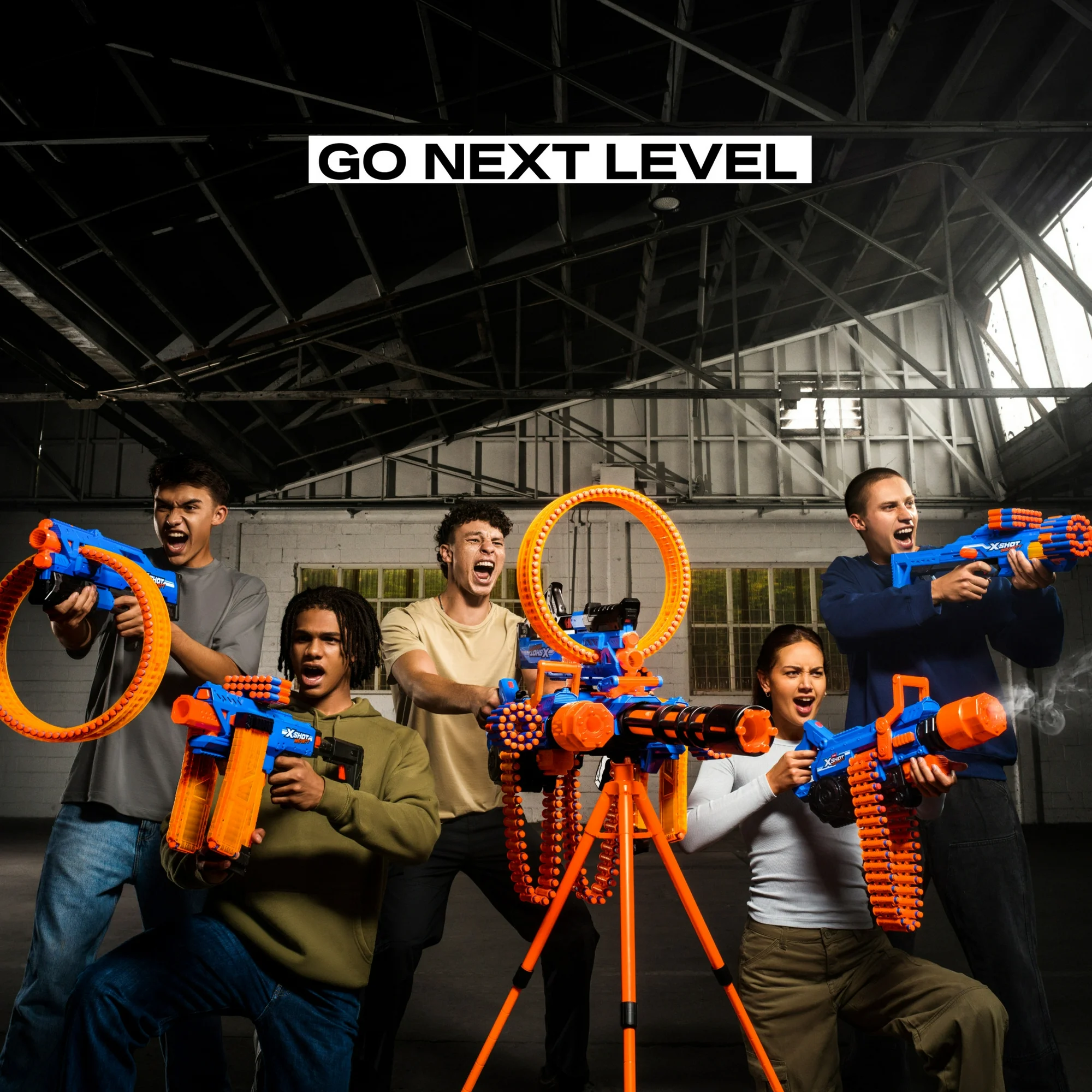 Zuru XSHOT Insanity Motorized Clip Mania Dart Blaster with 48