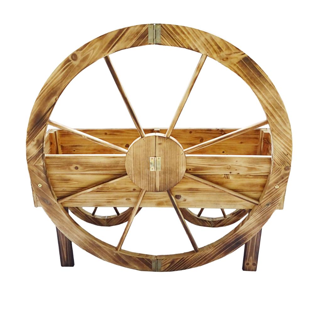 Alpine Wooden Wagon Wheel Flower Planter | Rural King