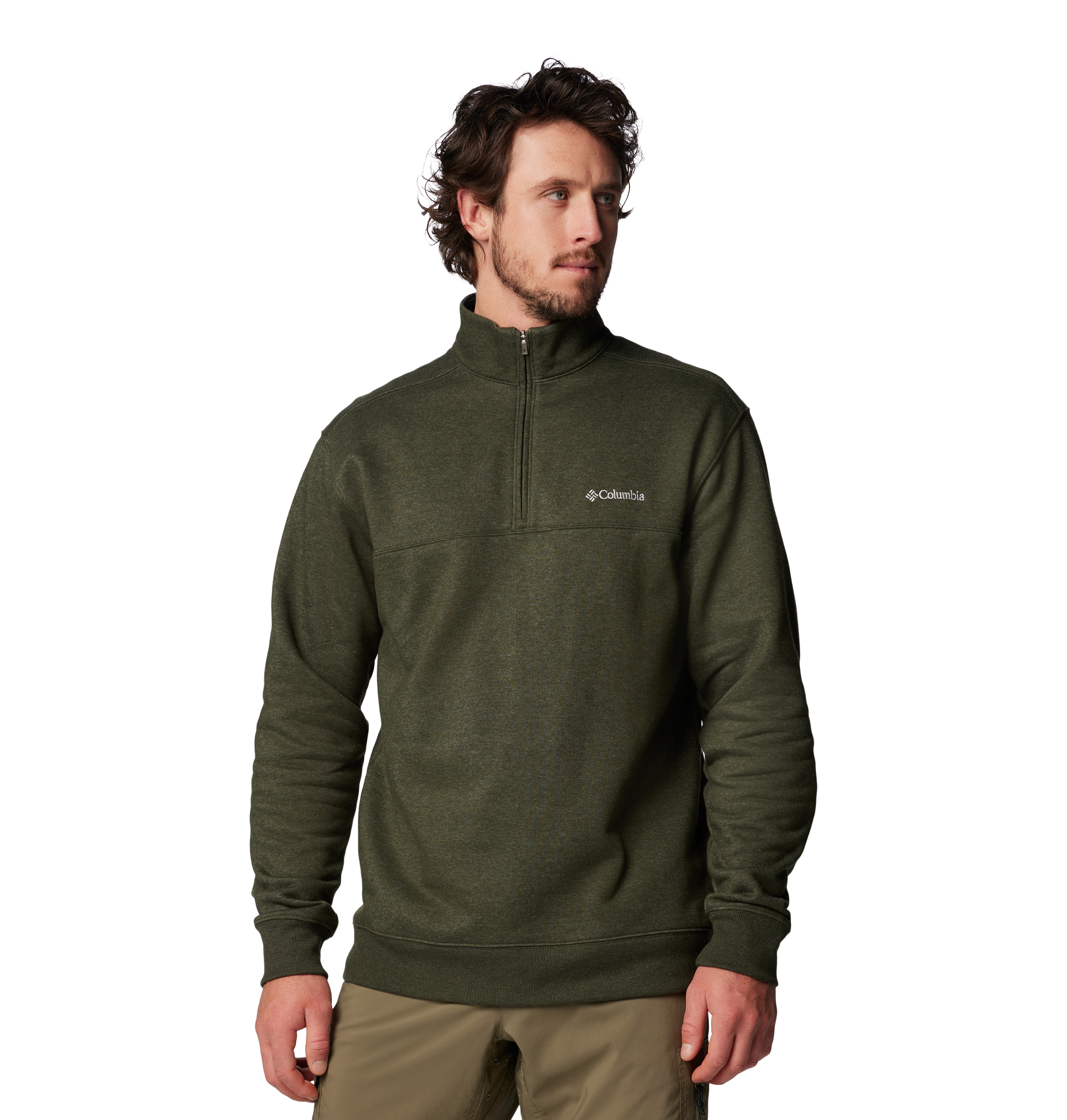 Columbia Men's Hart Mountain™ II Half Zip, Carbon Heather
