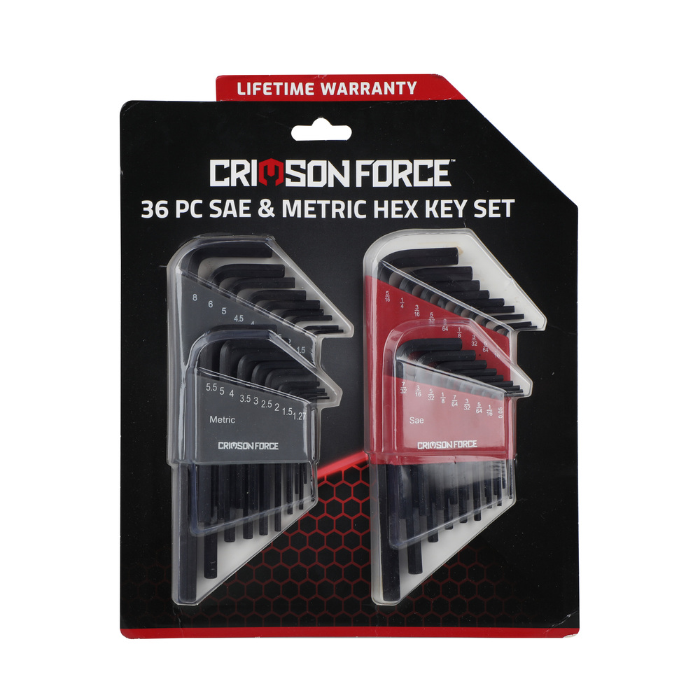 Crimson Force 36-Piece SAE and Metric Hex Key Set - CT-2441-002 | Rural ...