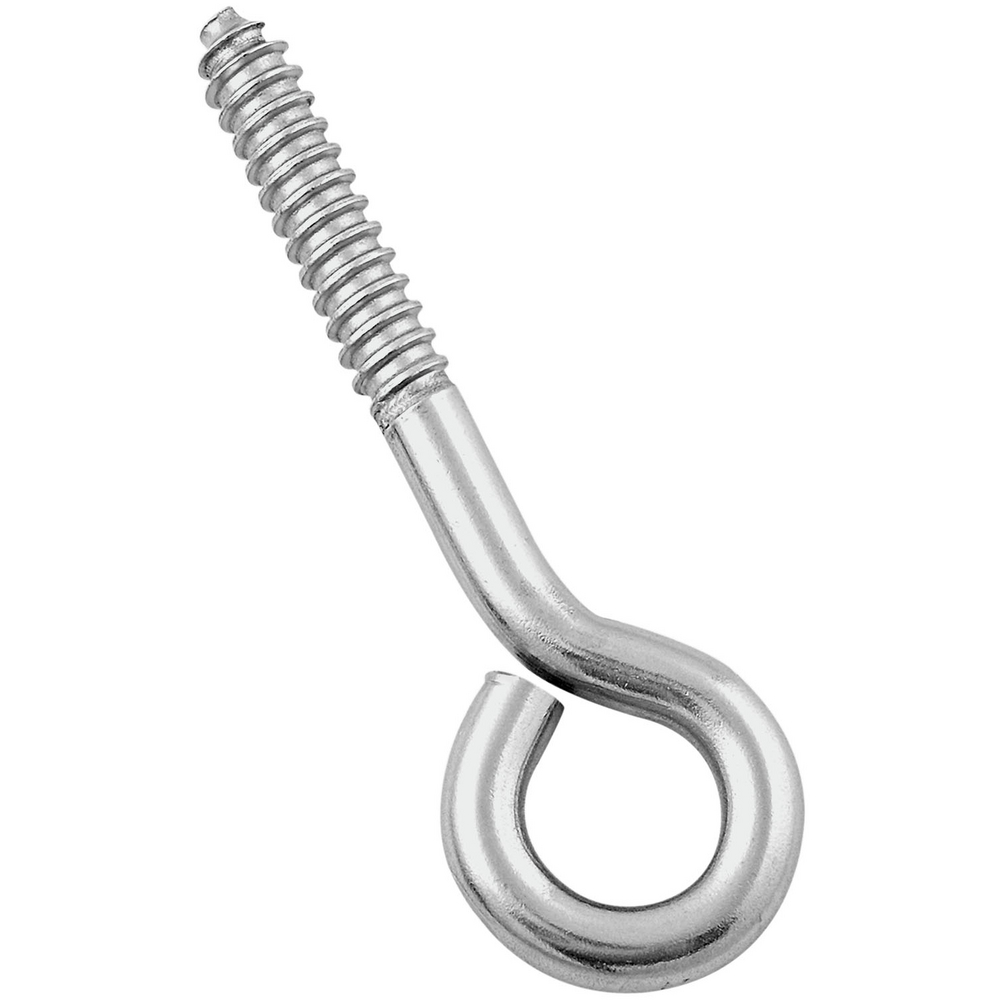 100pcs 3/4 Inch Eye Hooks - #1 X 3/4 Inch Small Metal Screw Hooks