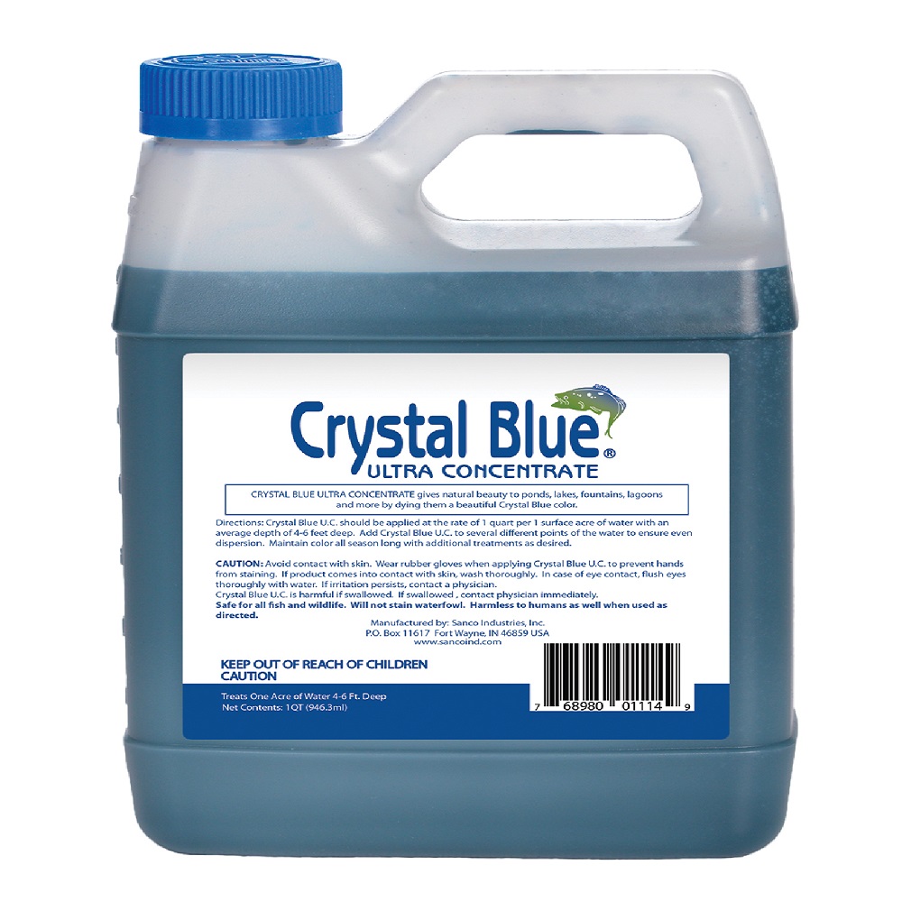 Colorant Pour Étang Et Lac - Bleu Saphir - 1 Gallon (3,8L) - Traite Jusqu'à 1 Acre - Écologique - 10