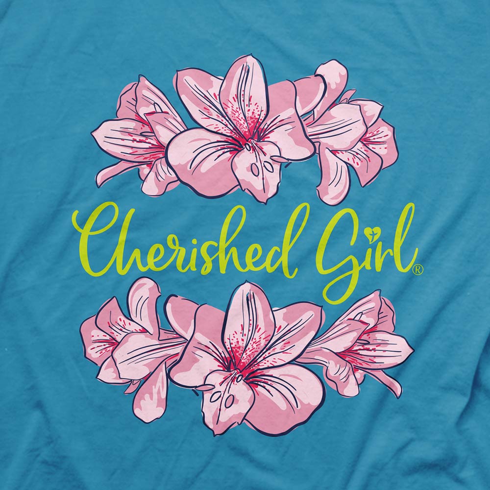 Cherished Girl Women's Peace T-Shirt - Turquoise Heather, Faith-Inspired Comfort Top