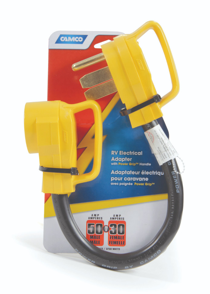 Power Grip 2.1 In. 30 Amps RV Generator Adapter 30 AMP 1 PK - No. 55333