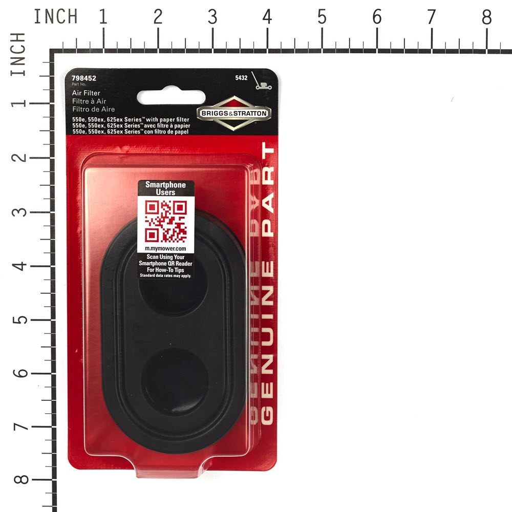 Filtro Dell'aria Per Briggs & Stratton SERIE 500 OHV, NUOVO ( Sostituzione Dell'originale 798452, 59326 - Foto 11