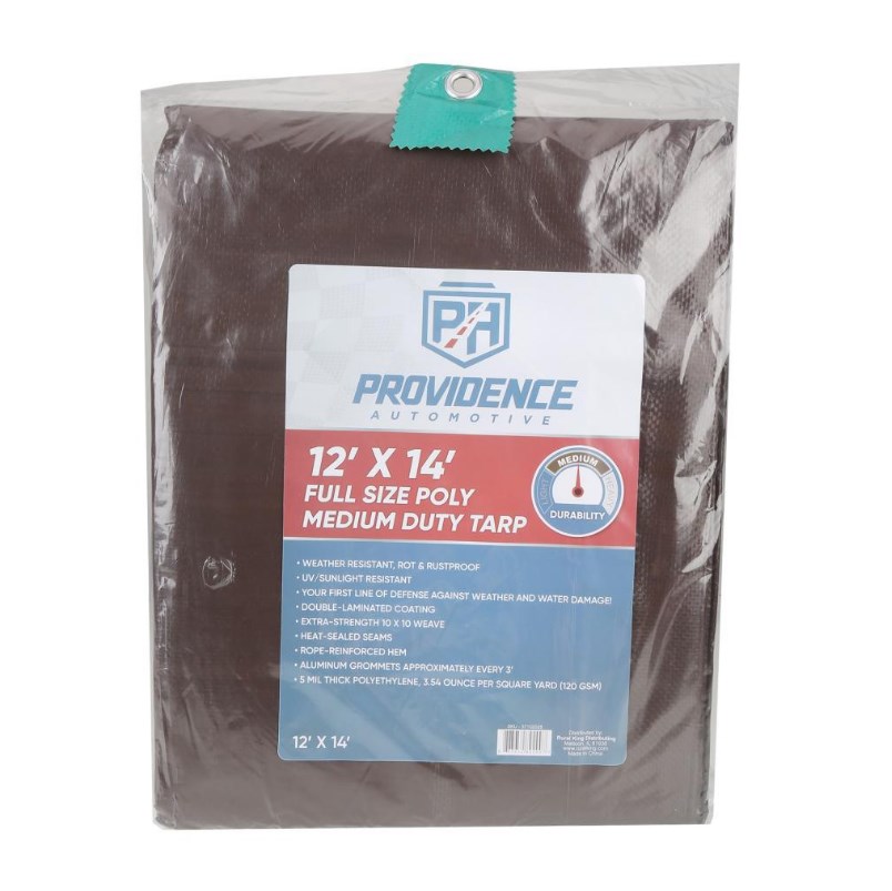 Providence Medium Duty 12 x 14 Tarp, Brown/Green 892000204 Rural King