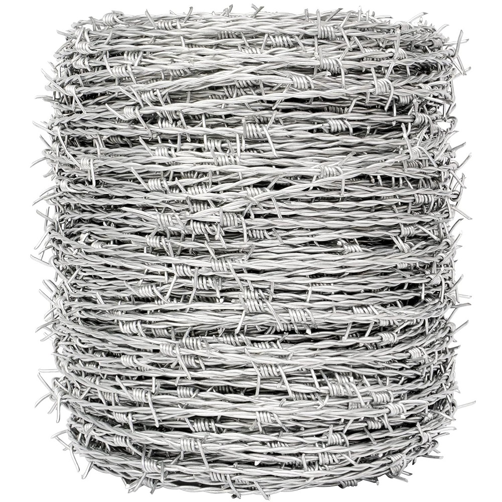 200m Galvanised Barbed Wire Livestock Paddock Field Garden Security Fencing Roll | UK - View #4