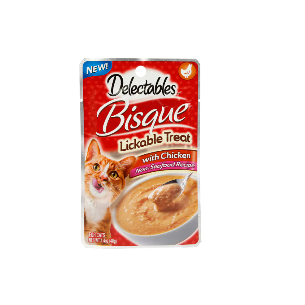 Hartz Delectables Cat Treat, Bisque Chicken non-seafood, 1.4 oz