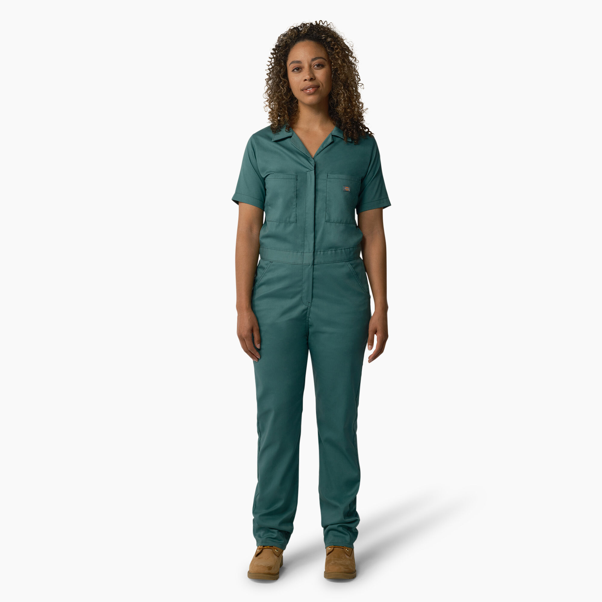 Dickies Womens Temp-Iq® Short Sleeve Flex Coverall, Moss Green