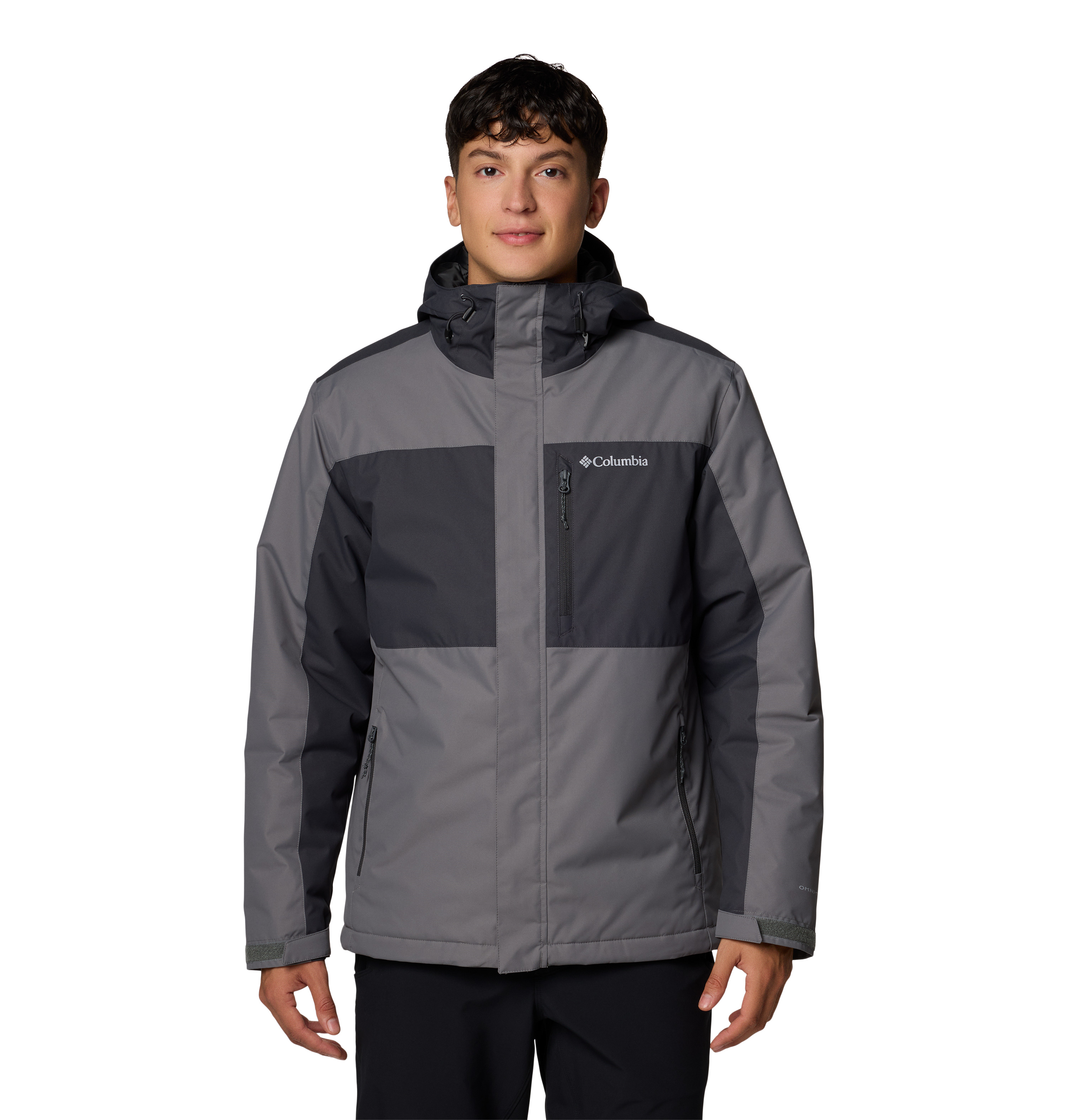 Columbia Men's Tipton Peak Iii Insulated Jacket, City Grey, Shark