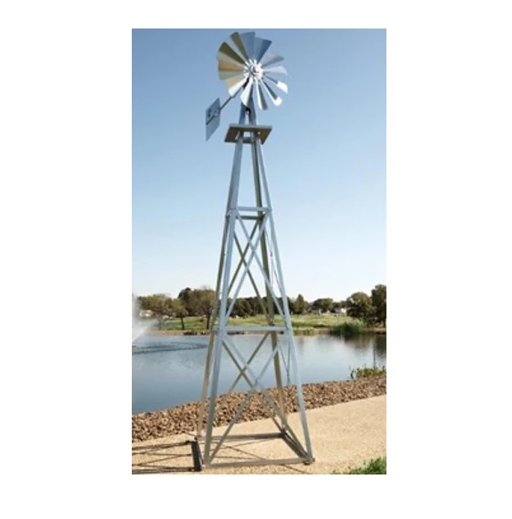 Outdoor Water Solutions Large Galvanized Backyard Windmill BYW0003 ...