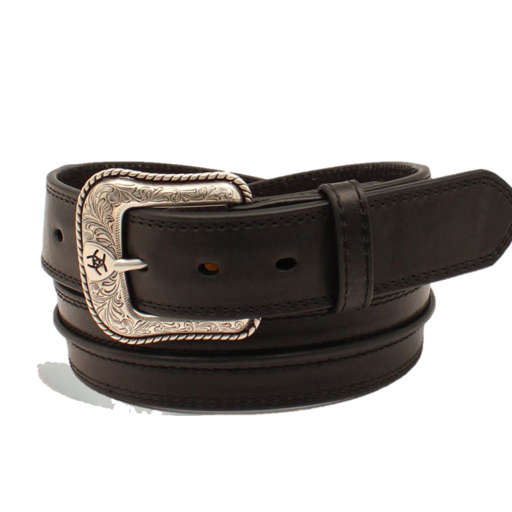 Ariat Men's Center Bump Belt, Black A1019401 Rural King