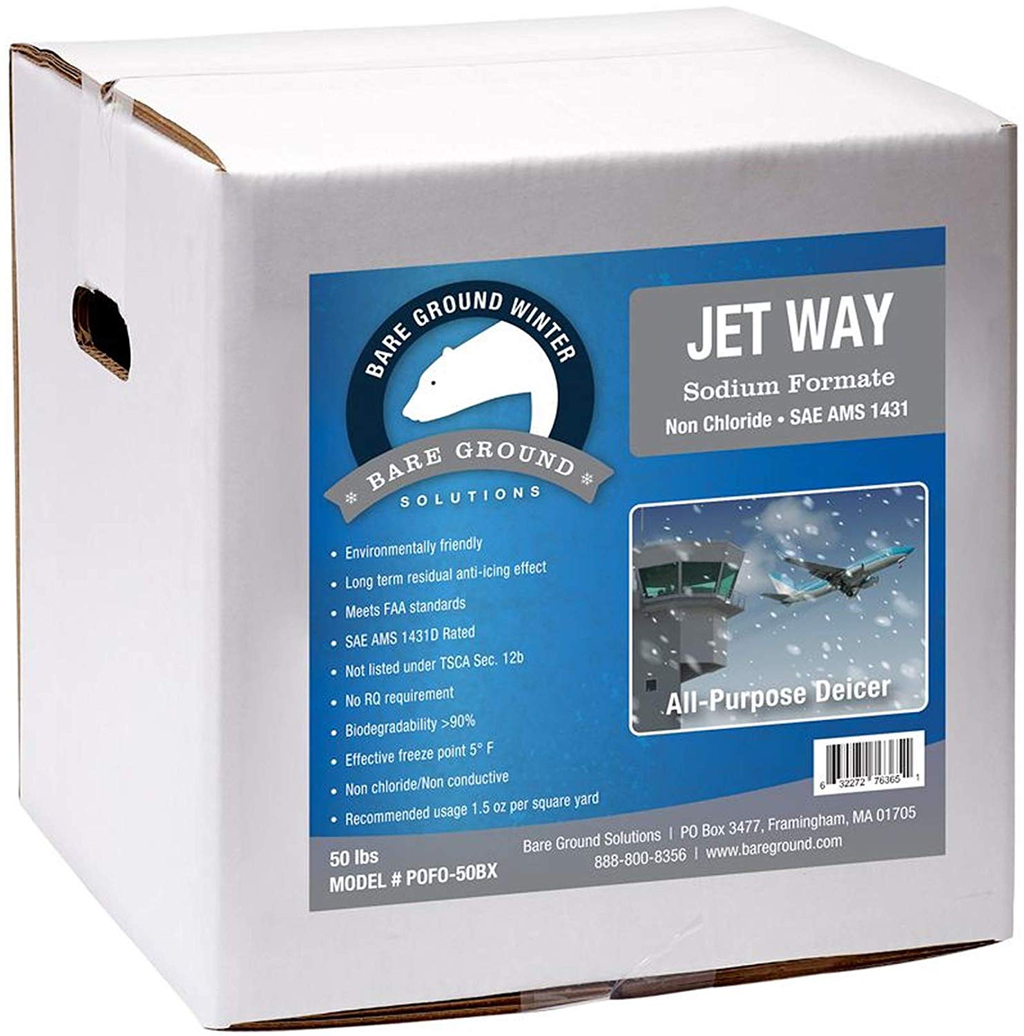 Bare Ground Jet Way Granular Deicer, 50lb SoFo50BX Rural King