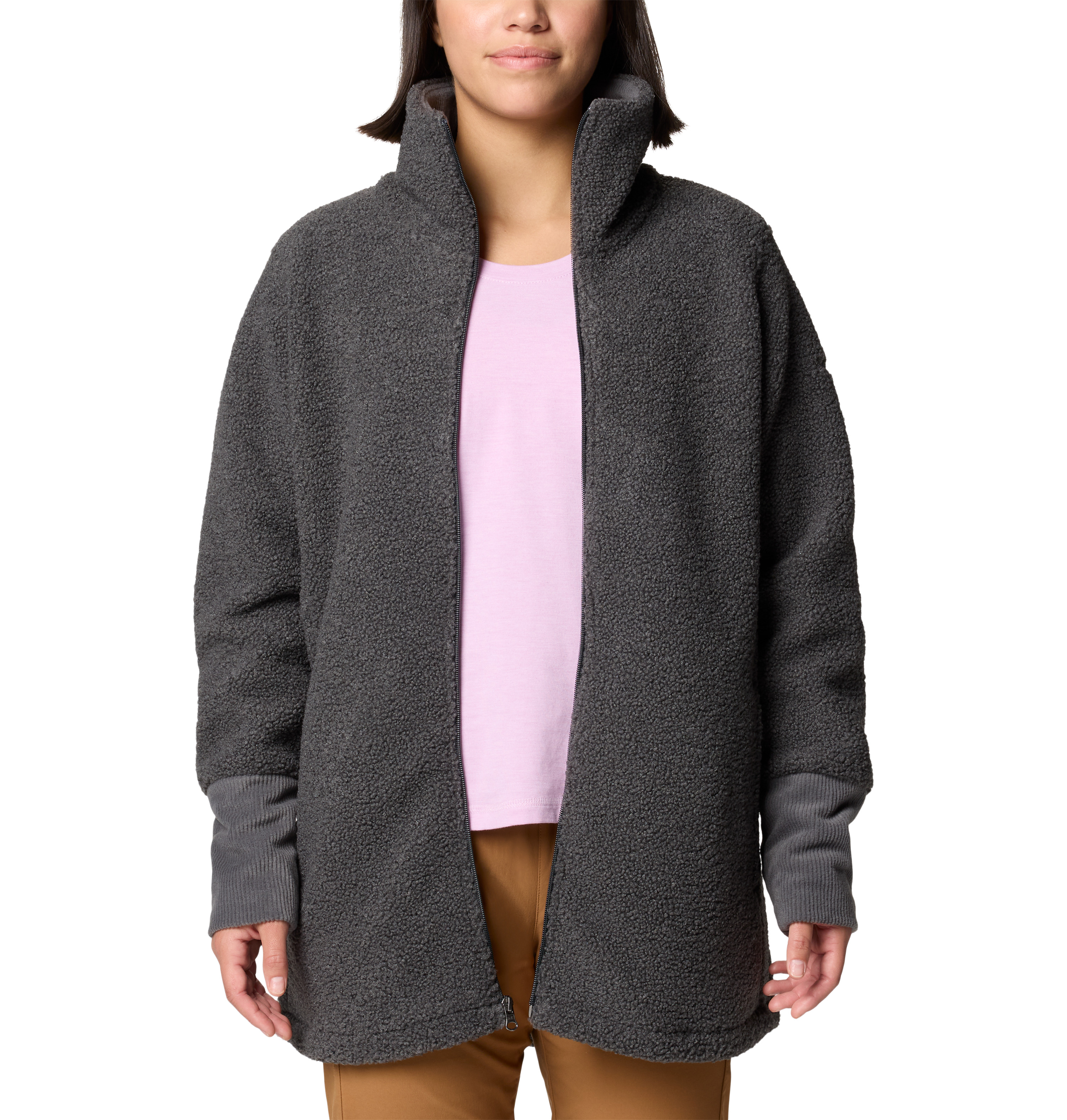 Columbia Women's Blue Point Creek Fleece Full Zip, Shark | Rural King