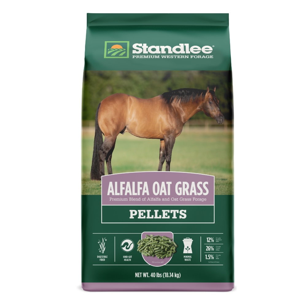Standlee Premium Western Forage Alfalfa Oat Grass Pellets, 40 lb. Bag