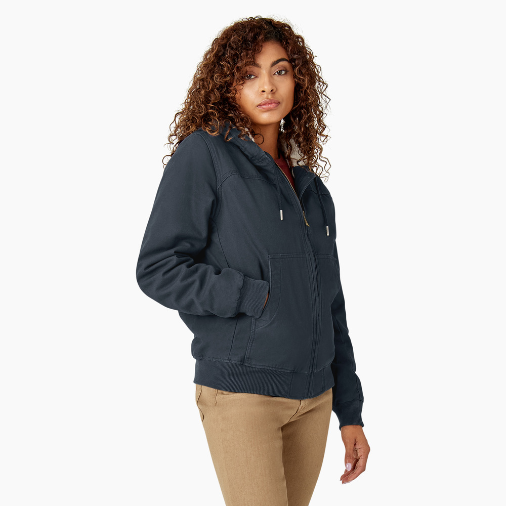 Dickies Womens Sherpa Duck Bomber, Rinsed Nubuck - FJ700 | Rural King