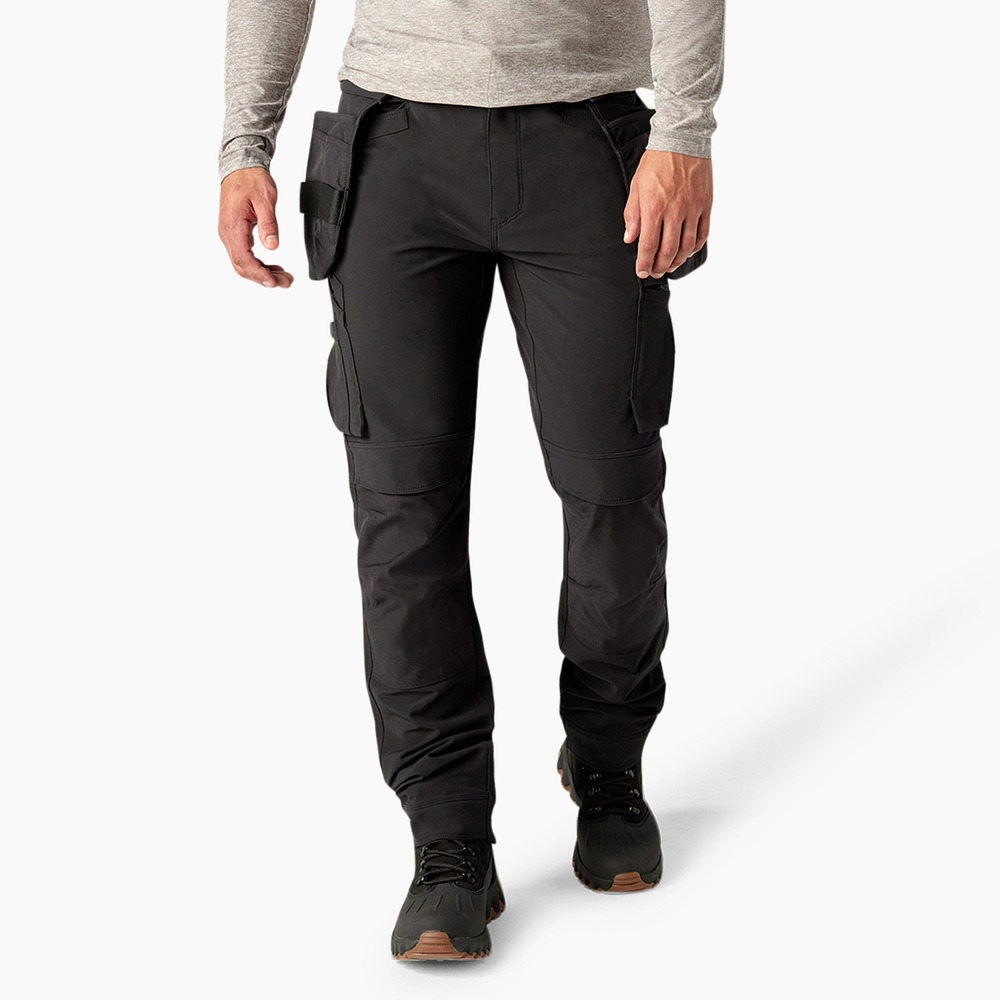 Dickies Mens Tech Performance Pant w/Holster, Charcoal/Black CB