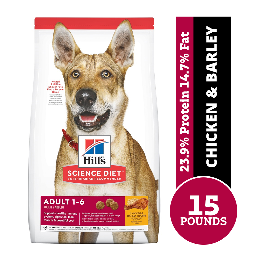 Hill's Science Diet Adult Chicken & Barley Recipe Dry Dog Food, 15 lb. Bag Rural King