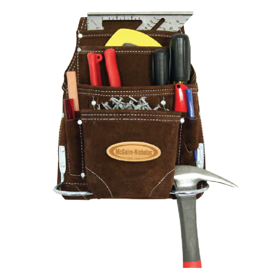 McGuire-Nicholas 90605 Cintura Da Lavoro In Pelle OilTan – Larga 7,6 Cm – Marrone Scuro – Fibbia A Rullo – Taglia Unica (Vita 73-116 Cm)
