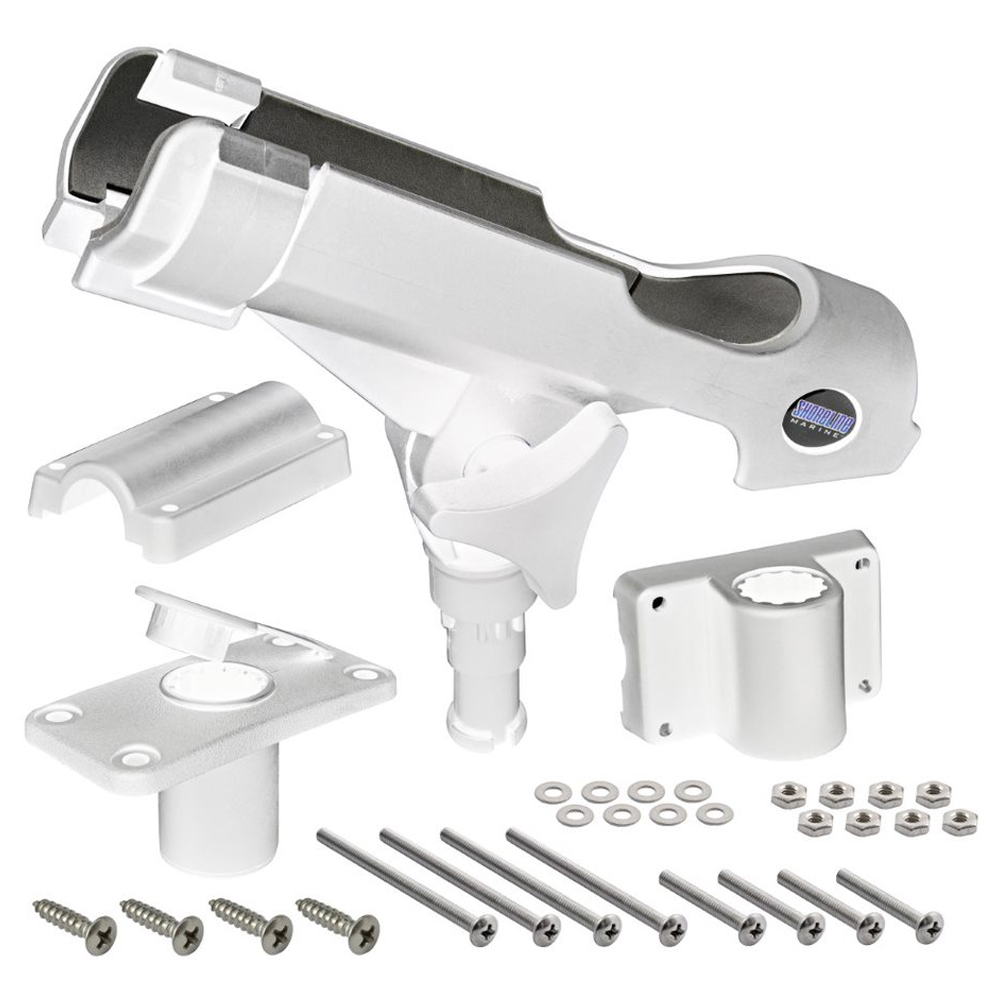 Shoreline Marine Rod Holder with Universal Mounts, White - SL40402 | Rural King Shoreline Marine Rod Holder with Universal Mounts, White - SL40402 | Rural King