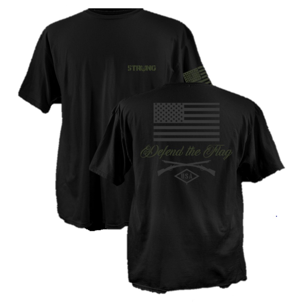 Strong Men's \"Defend The Flag\" Short Sleeve TShirt SG1M12012