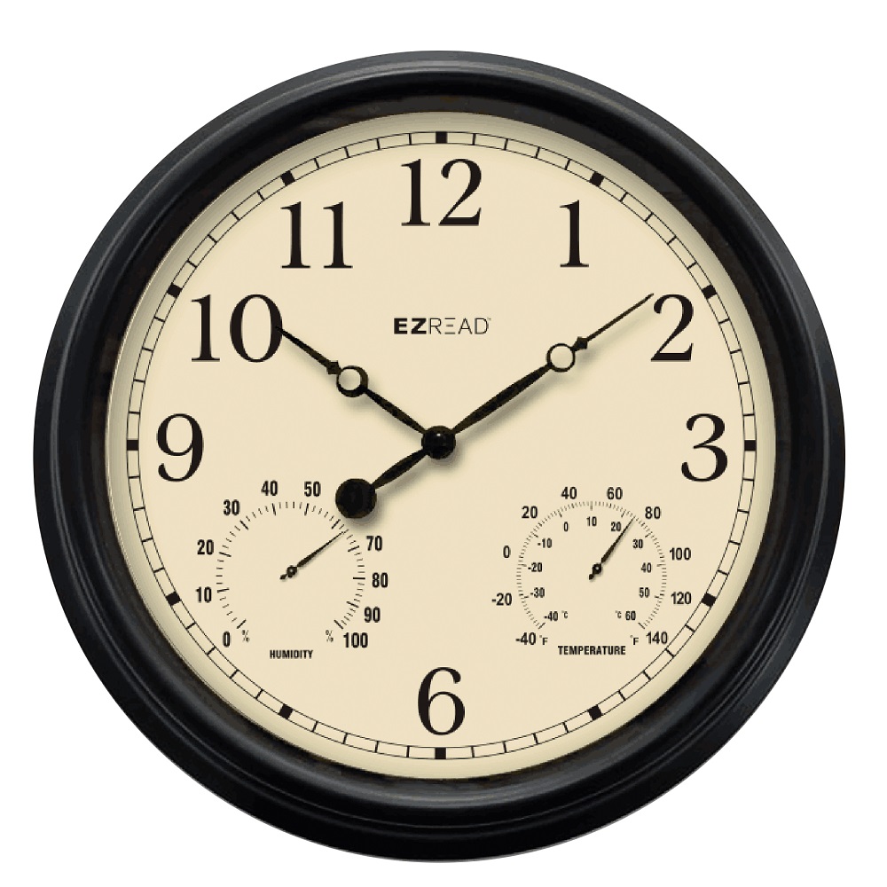 outdoor clock thermometer humidity