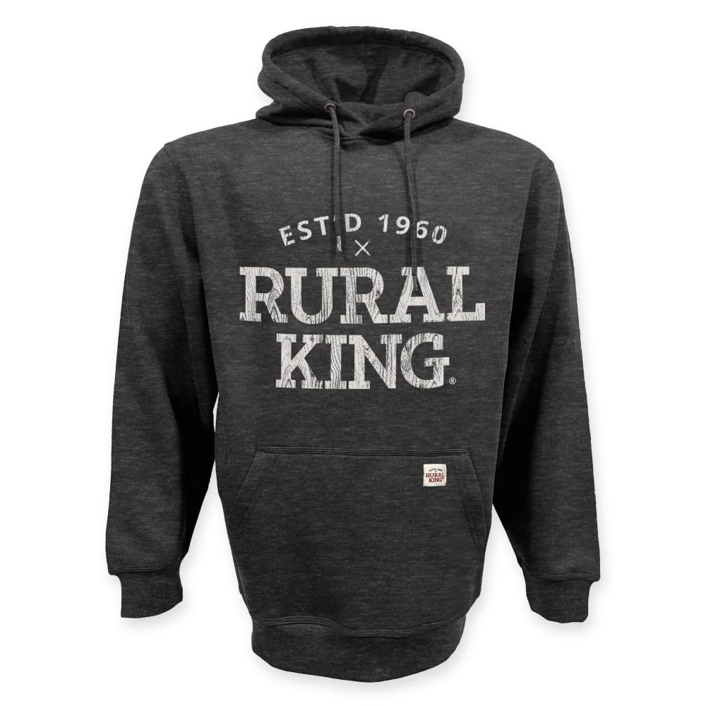 Rural King Men s Fleece Hoodie Black Rural King