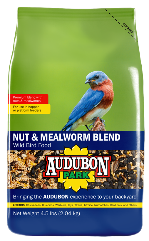 Audubon Park Nut & Mealworm Wild Bird Seed, 4.5 lb. Bag 13018 Rural