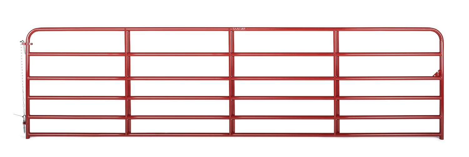 Tarter® 16' 6-Bar America Economy Tube Gate, Red - 6ER16 | Rural King