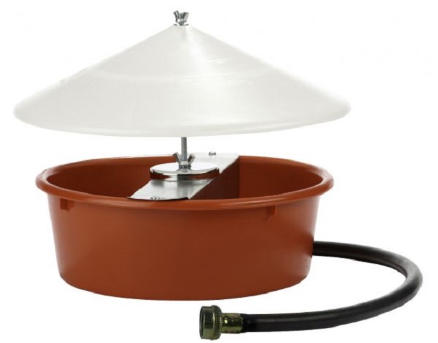 Little Giant Automatic Poultry Waterer with Cover, 5 Quart 166386