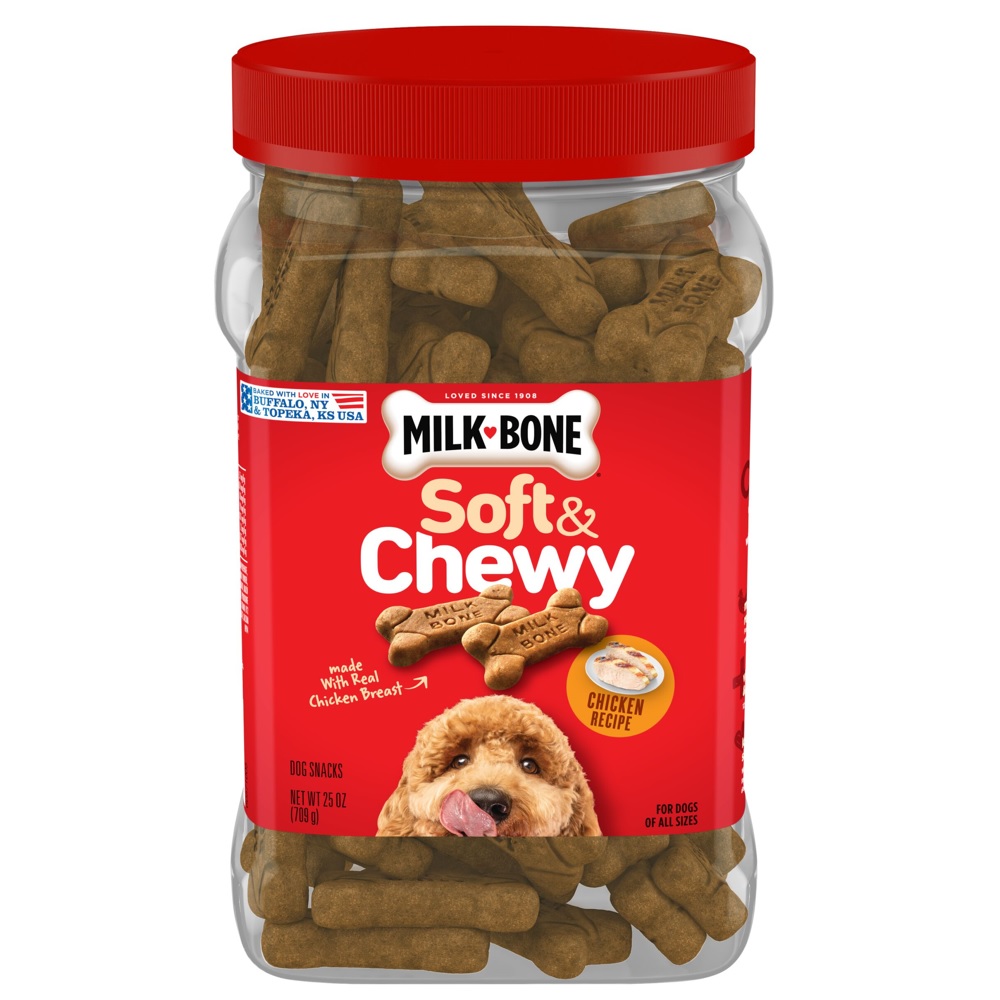 Milk-Bone Soft and Chewy Dog Treats, Chicken Recipe With Chicken