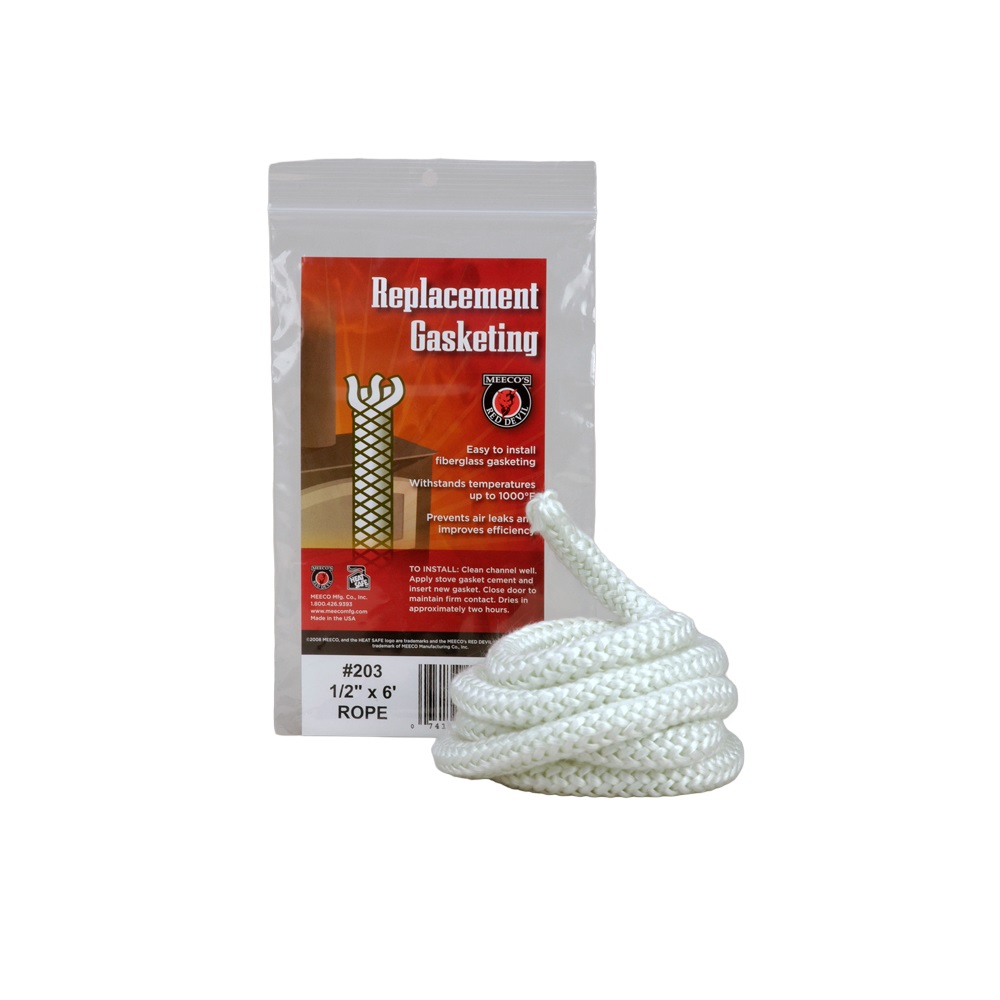Meeco's Red Devil Replacement Stove Door Gasket Rope, 1/2\" x 6' 203