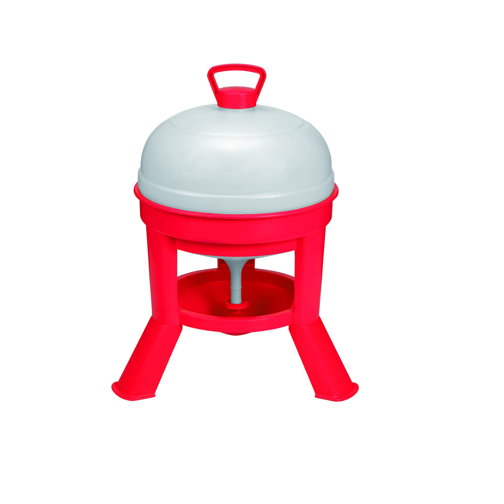 Little Giant 5 Gallon Plastic Dome Waterer, Poultry Feed Container
