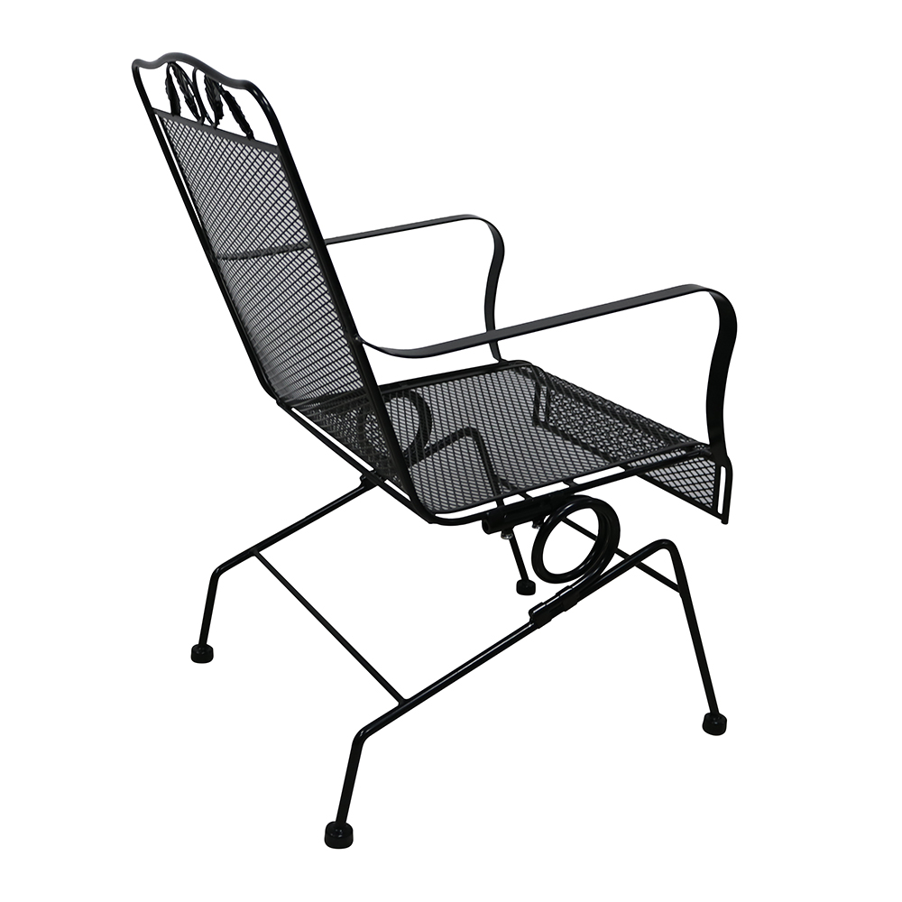 rod iron spring chairs