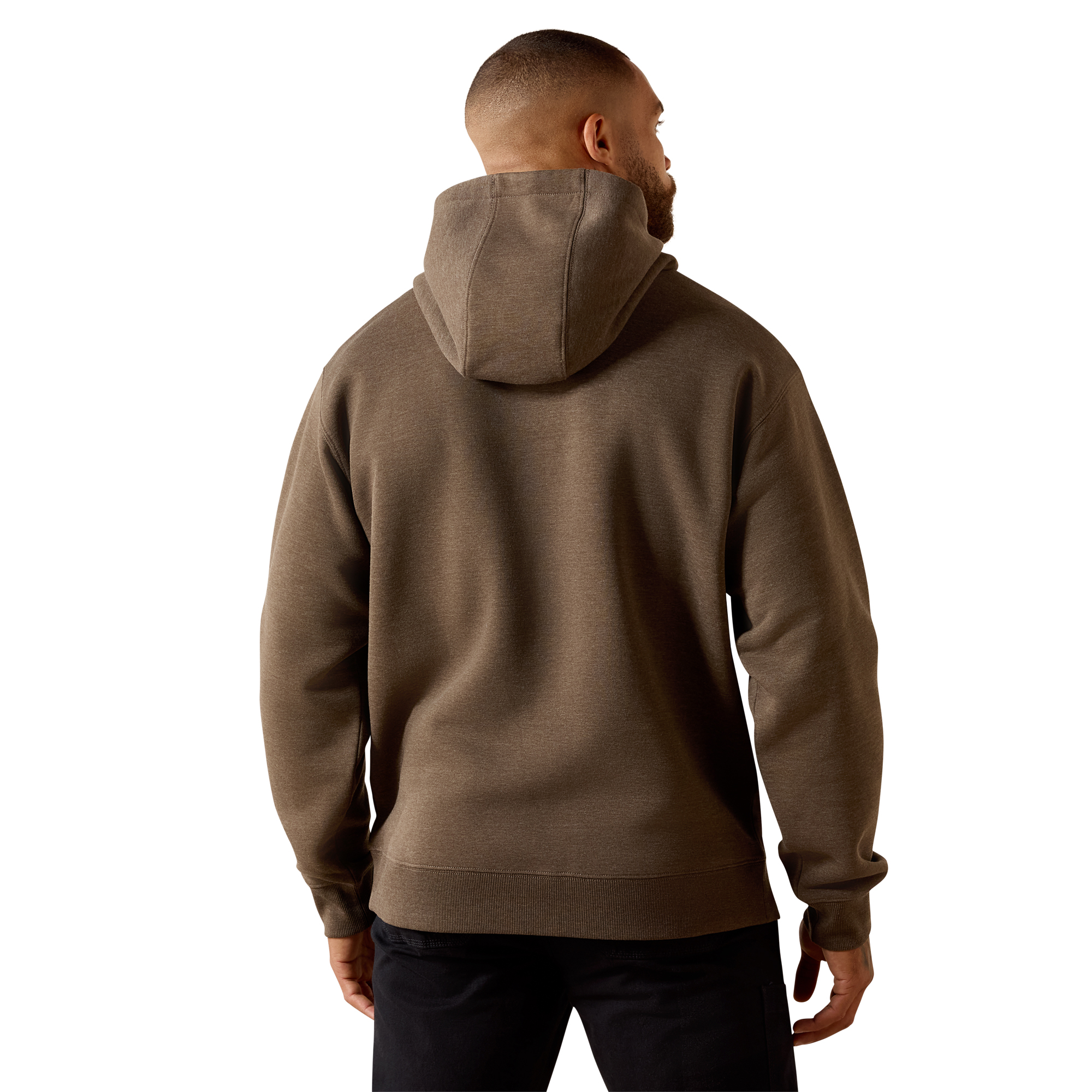 Ariat Men's Rebar Logo Hoodie in Malbec & Brick Red – Branded Country Wear